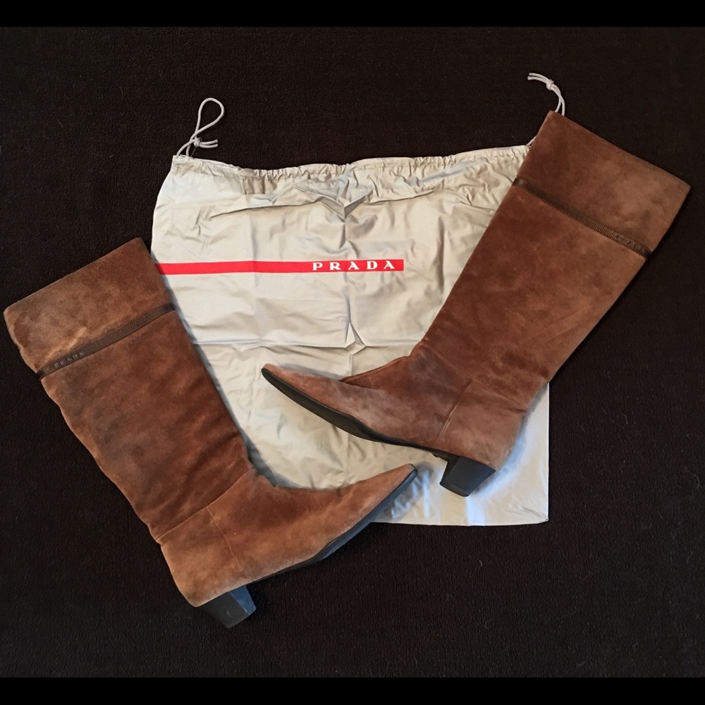 Amazing Suede Prada Boots